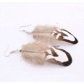 Wholesale Custom Cheap Peacock Feather Earrings